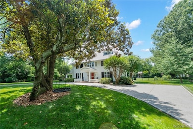 Circular drive with separate parking area