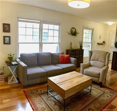 The oversized windows let in lots of light.