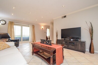 This spacious family room is the heart of the home