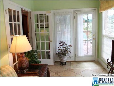 French Doors leading to the back deck