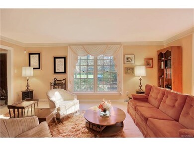 Living Room features Crown and Dentil Molding, Wet