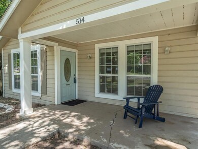 Enjoy morning coffee on your covered front porch.
