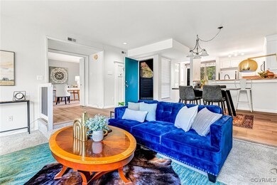 Living room featuring  fireplace and a healthy amo