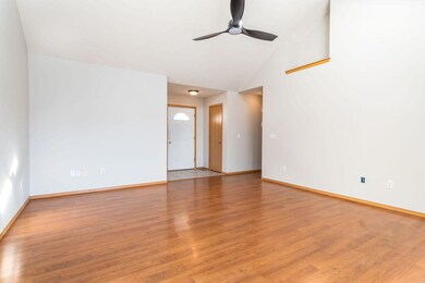 Living room looking to front door