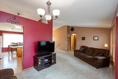 Informal dining room area used as part of living r