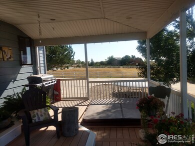 Back porch with hot tub