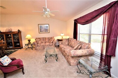 Inviting and cozy front entry entertaining area wi
