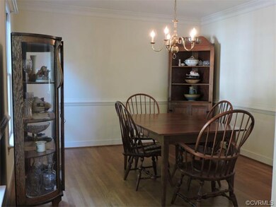 Formal Dining Room, crown and chair molding, wood 