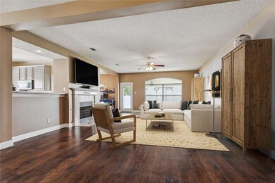 Virtually staged living room