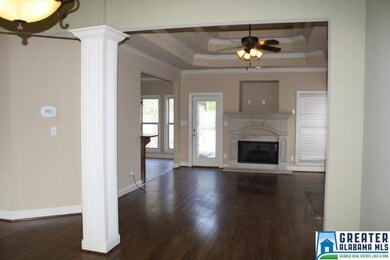 Lots of details went into this home. Columns betwe