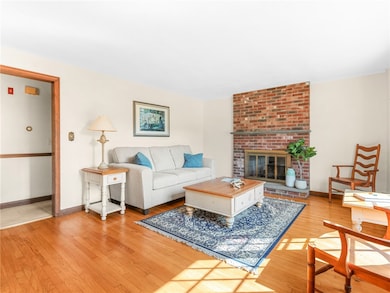 Living room with hardwood floors