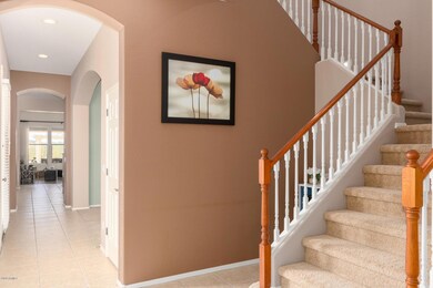 Oak Staircase at Entry
