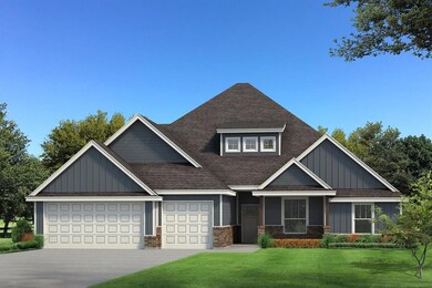 View of front facade with board and batten siding, a front lawn, a garage, a shingled roof, and driveway