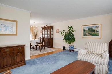 Open living room to dining room.