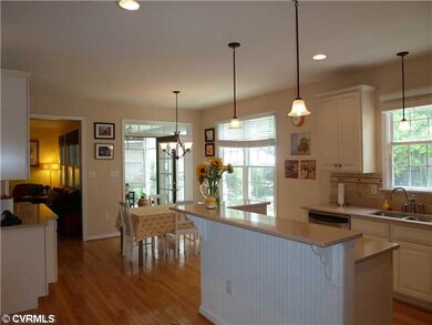 Kitchen - to family room and screened porch
