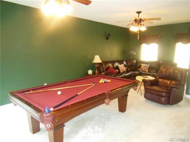 Great Room.  Large enough for pool table and secti