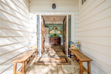 This is a side entry to the house, right by parkin