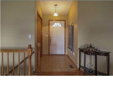 Tiled foyer.