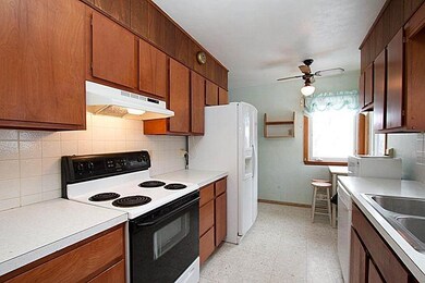 Galley Kitchen with access to Garage