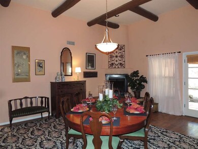 Beehive Fireplace in Family/Dining Area