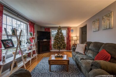 Living room with hardwood floors