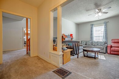 The Main Floor has a large Living Room with a deco