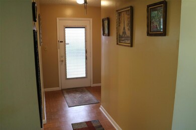 Looking back at the front door