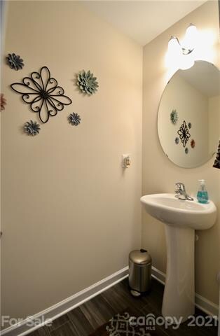 Downstairs powder room