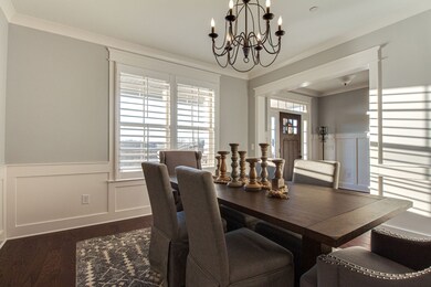 Notice the beautiful plantation shutters, which are installed on every window in the home.