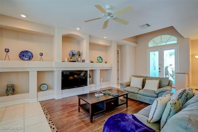 Living room featuring hardwood / wood-style floors