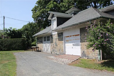 Slate exterior carriage house.