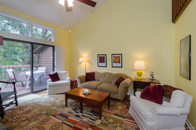 Light, bright living room opens to 28 ft deck