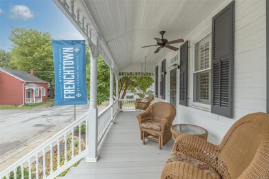 A perfect, large covered front porch for enjoying 
