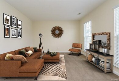 DIGITALLY STAGED LIVING ROOM