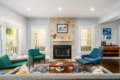 fireplace is focal point