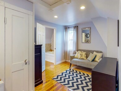 Bonus space at top of stairs, great for office or 