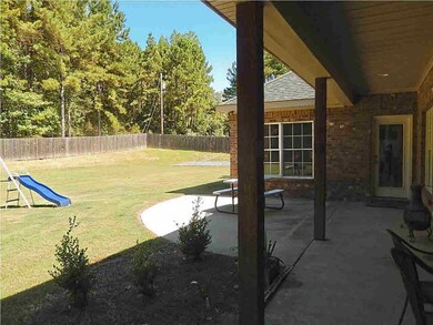 Extended back patio...
