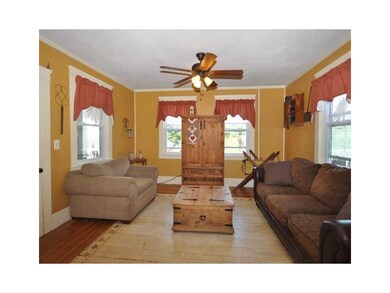 Living Room. French doors lead to living room and