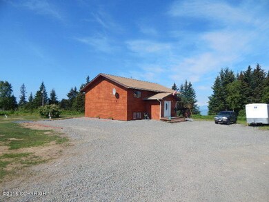 Large gravel driveway