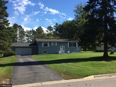Front and paved driveway