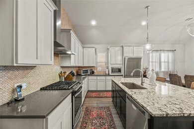 Tons of cabinet and counter space.