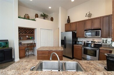 Kitchen, pantry, built in desk and wine rack