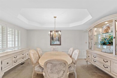 Dining Room with Coffered Ceiling, Wall Wood Pictu