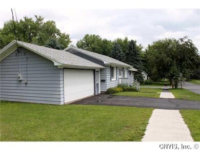 Exterior Front. Garage is large enough for 1 large