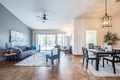 Family room and dining room