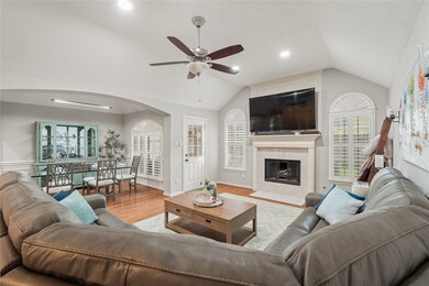 Family room is open to the dining room