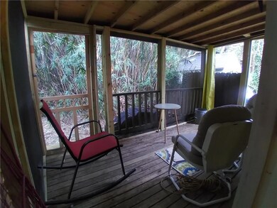 Lots of room to chill out on this screened patio.