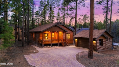 Peaceful Forest Twilight View