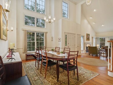 Dining room with wall of windows