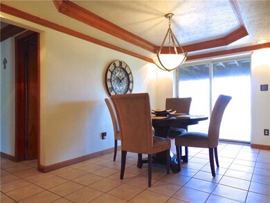 Spacious Dining room featuring beautiful crown mol